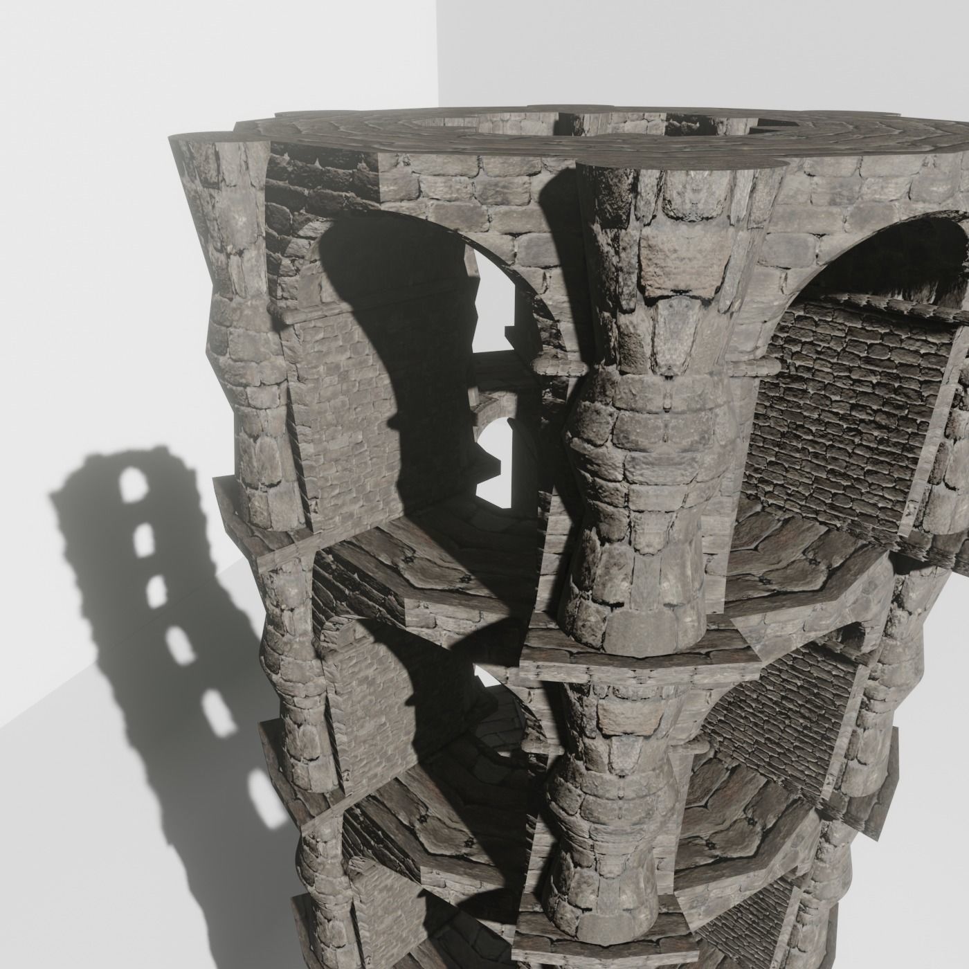 ROMAN ARCHITECTURE WICH STONE 3D model_8