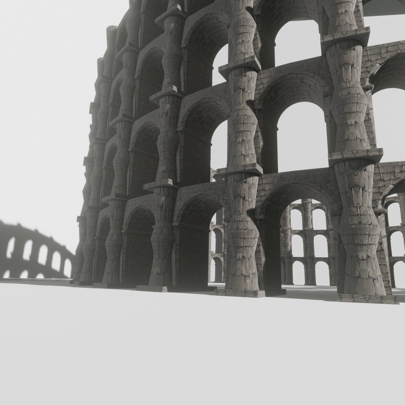 ROMAN ARCHITECTURE WICH STONE 3D model_16