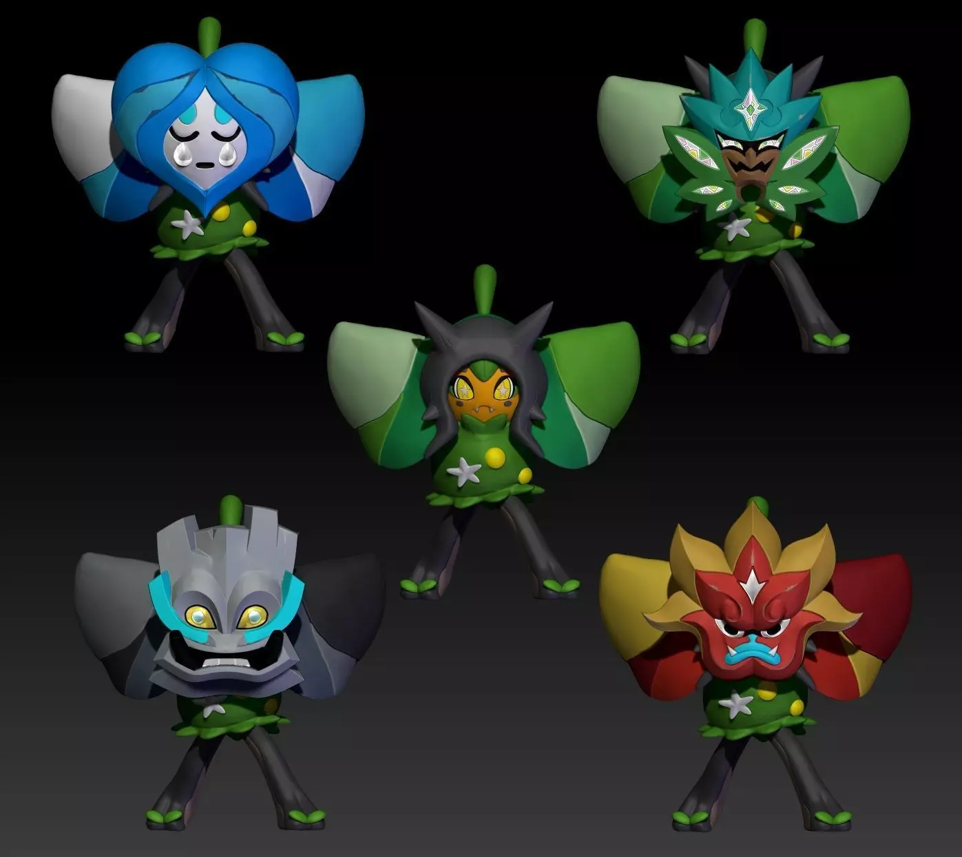 Pokemon Ogerpon 3D print model_0