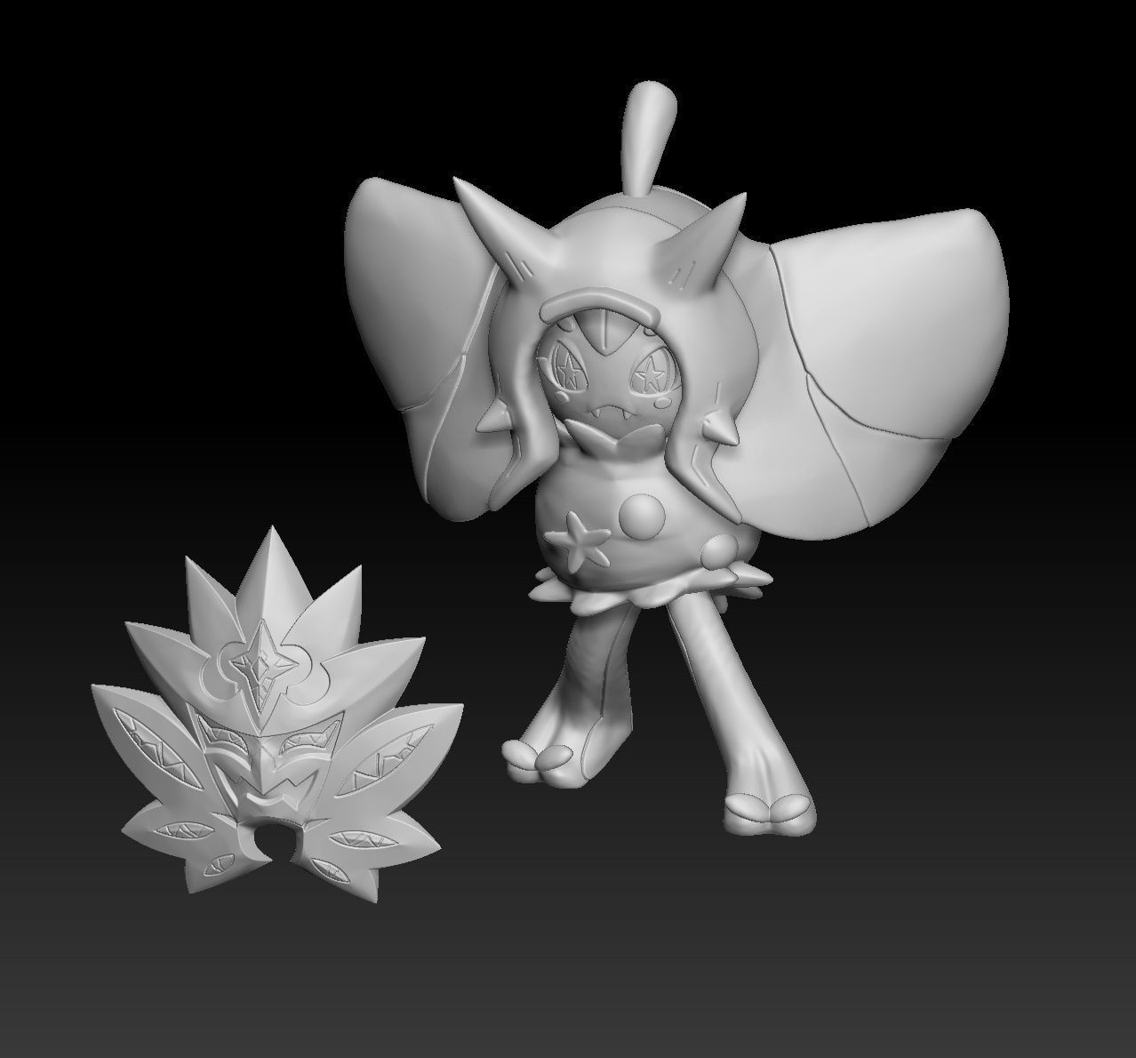 Pokemon Ogerpon 3D print model_9