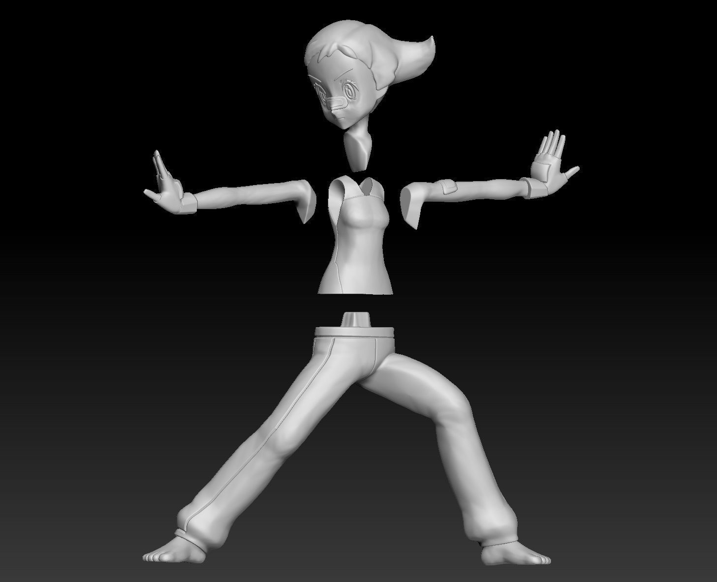 Pokemon Sinnoh Gym Leader Maylene 3D print model_4