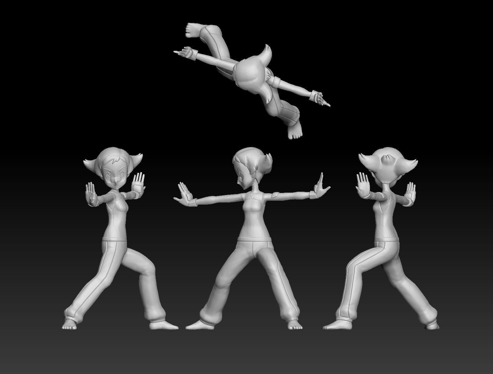 Pokemon Sinnoh Gym Leader Maylene 3D print model_3