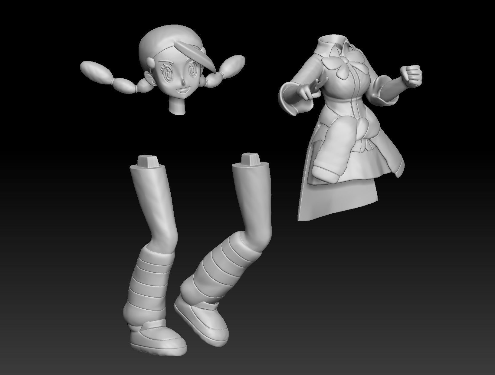 Pokemon Sinnoh Gym Leader Candice 3D print model_4