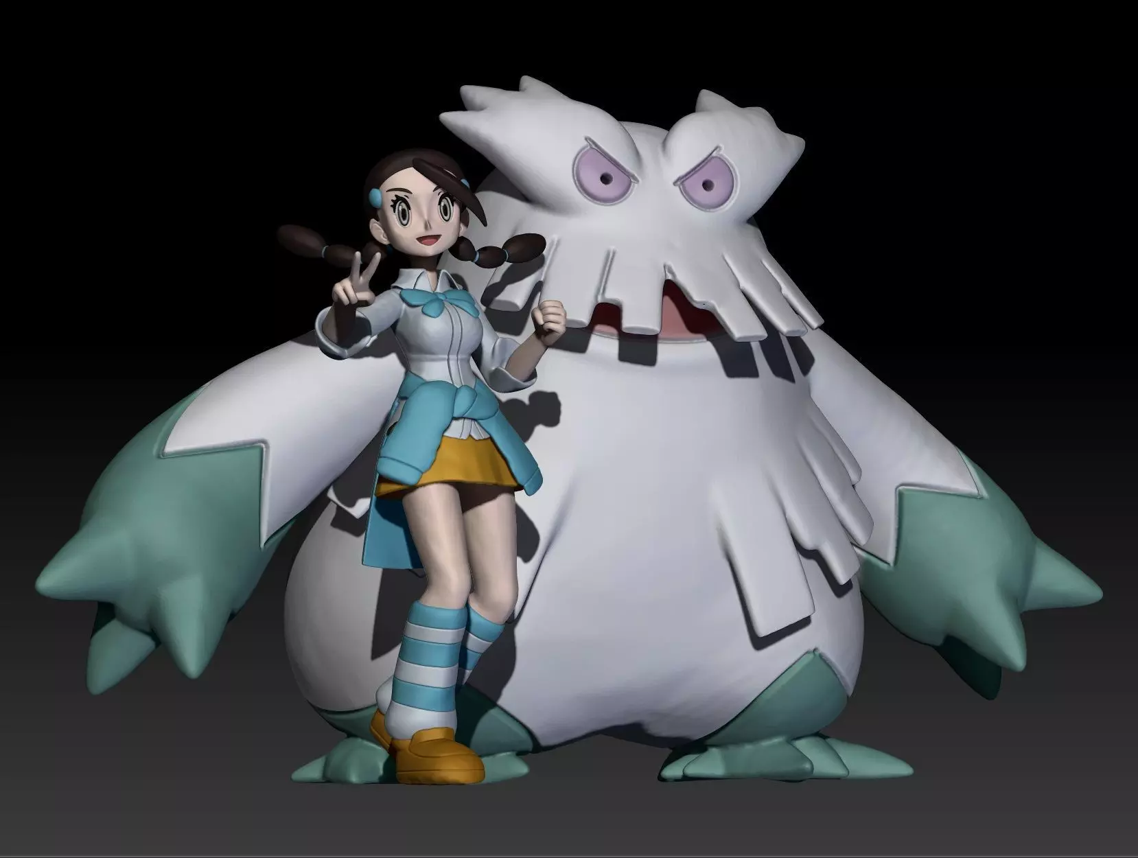Pokemon Sinnoh Gym Leader Candice 3D print model_0