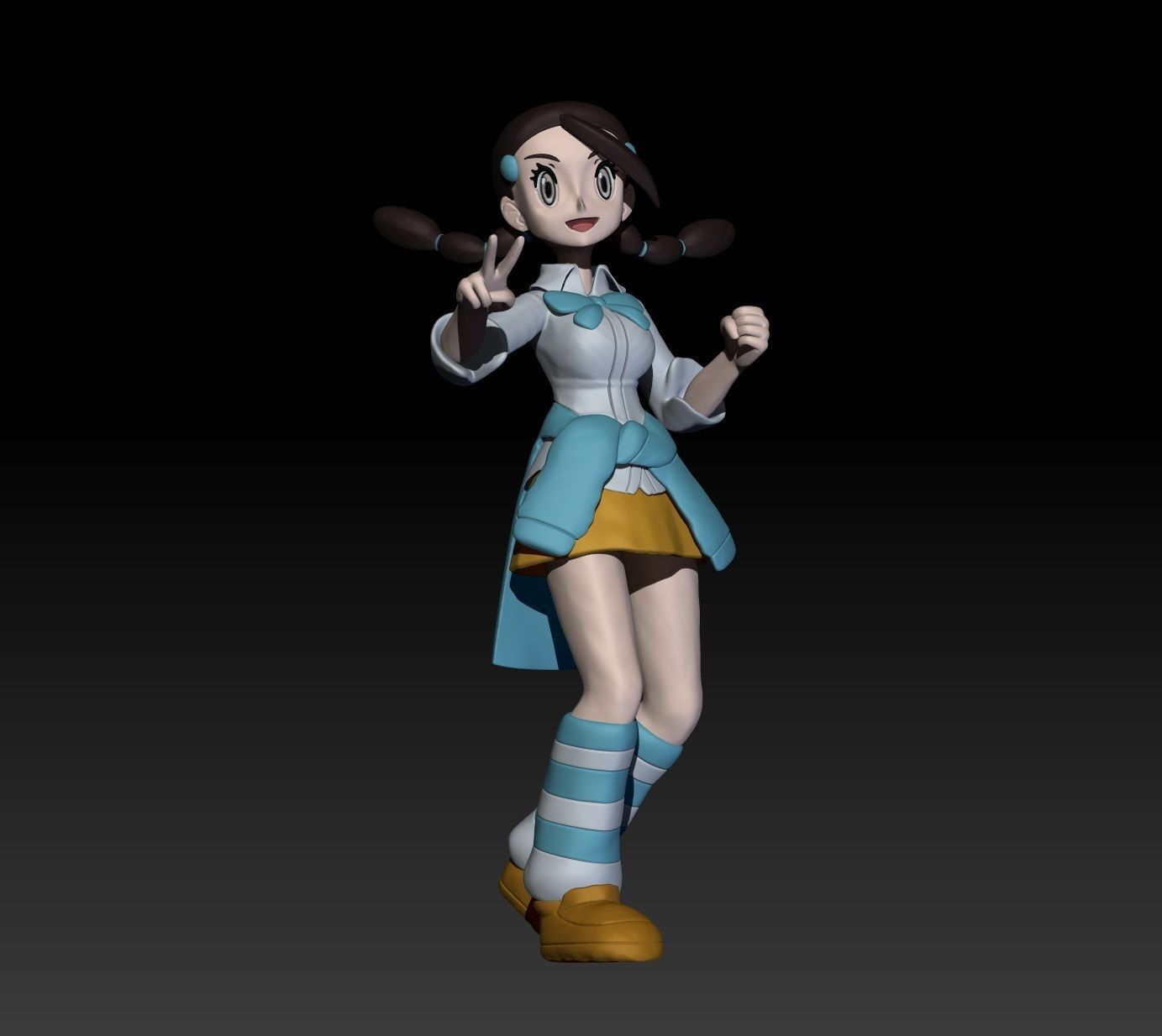 Pokemon Sinnoh Gym Leader Candice 3D print model_1
