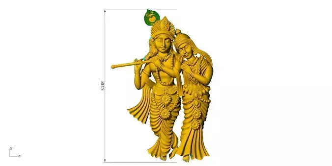 Krishna Statue 3D Print model