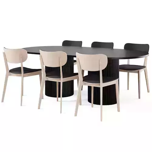 Dining Table EDINBURGH and Chair KATO