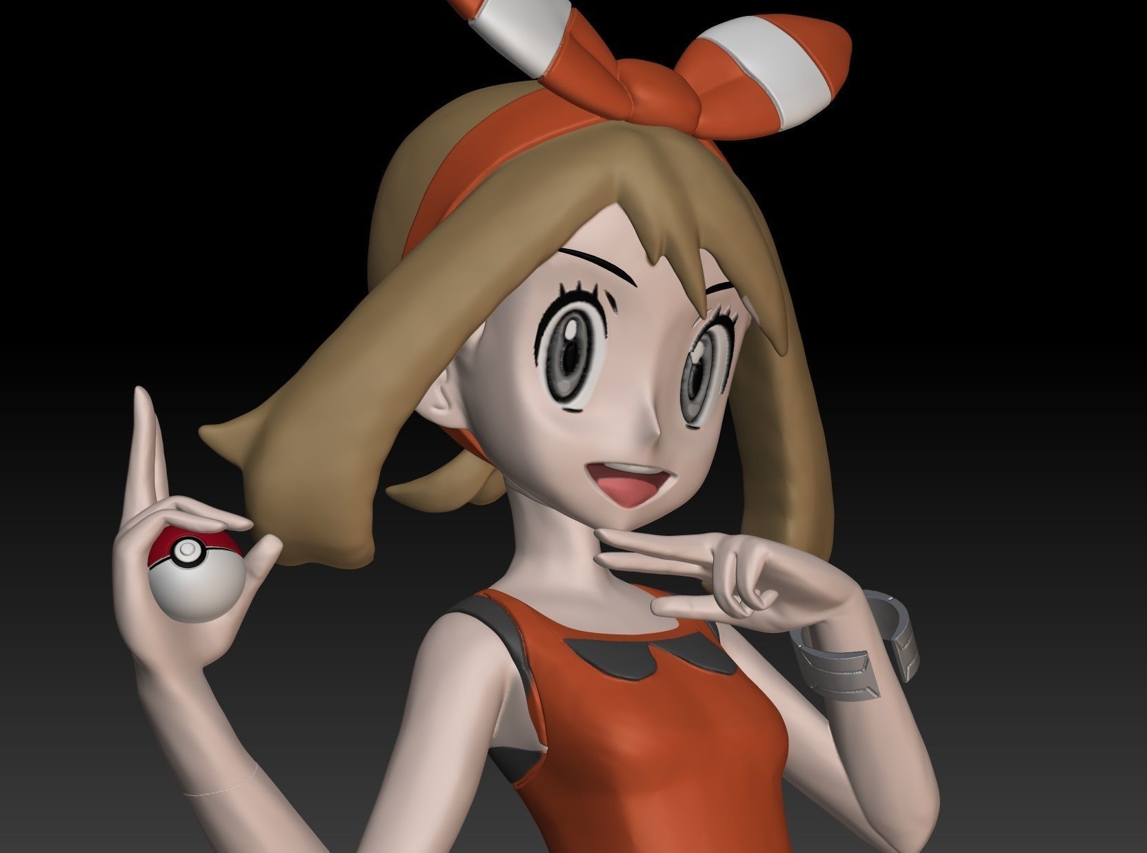Pokemon Hoenn Trainer May 3D print model_2