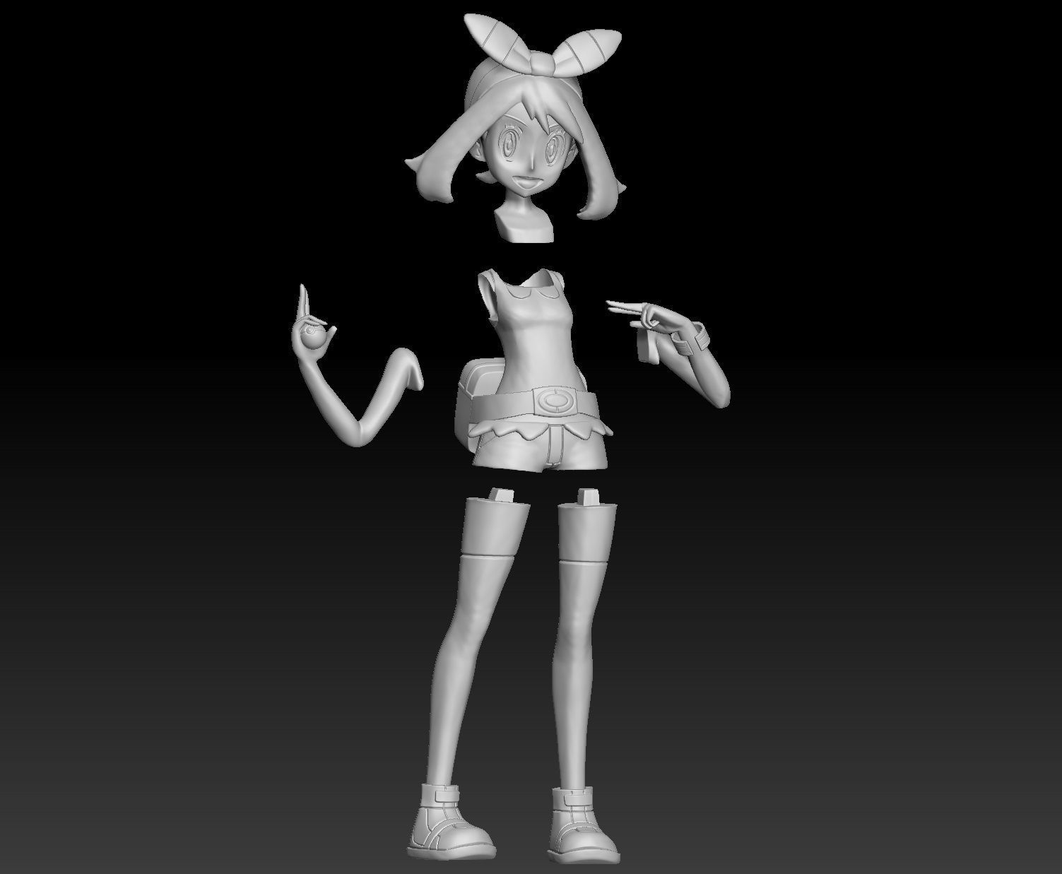 Pokemon Hoenn Trainer May 3D print model_4
