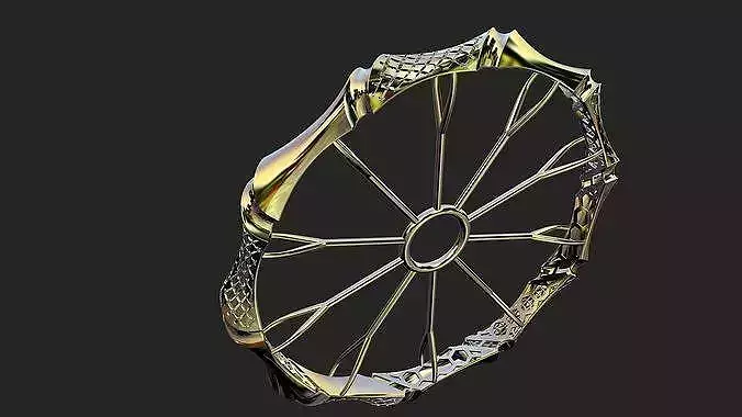 Fusion bracelet bangle 08 in 4 sizes 3D print model Fusion bracelet bangle 08 in 4 sizes 3D print model