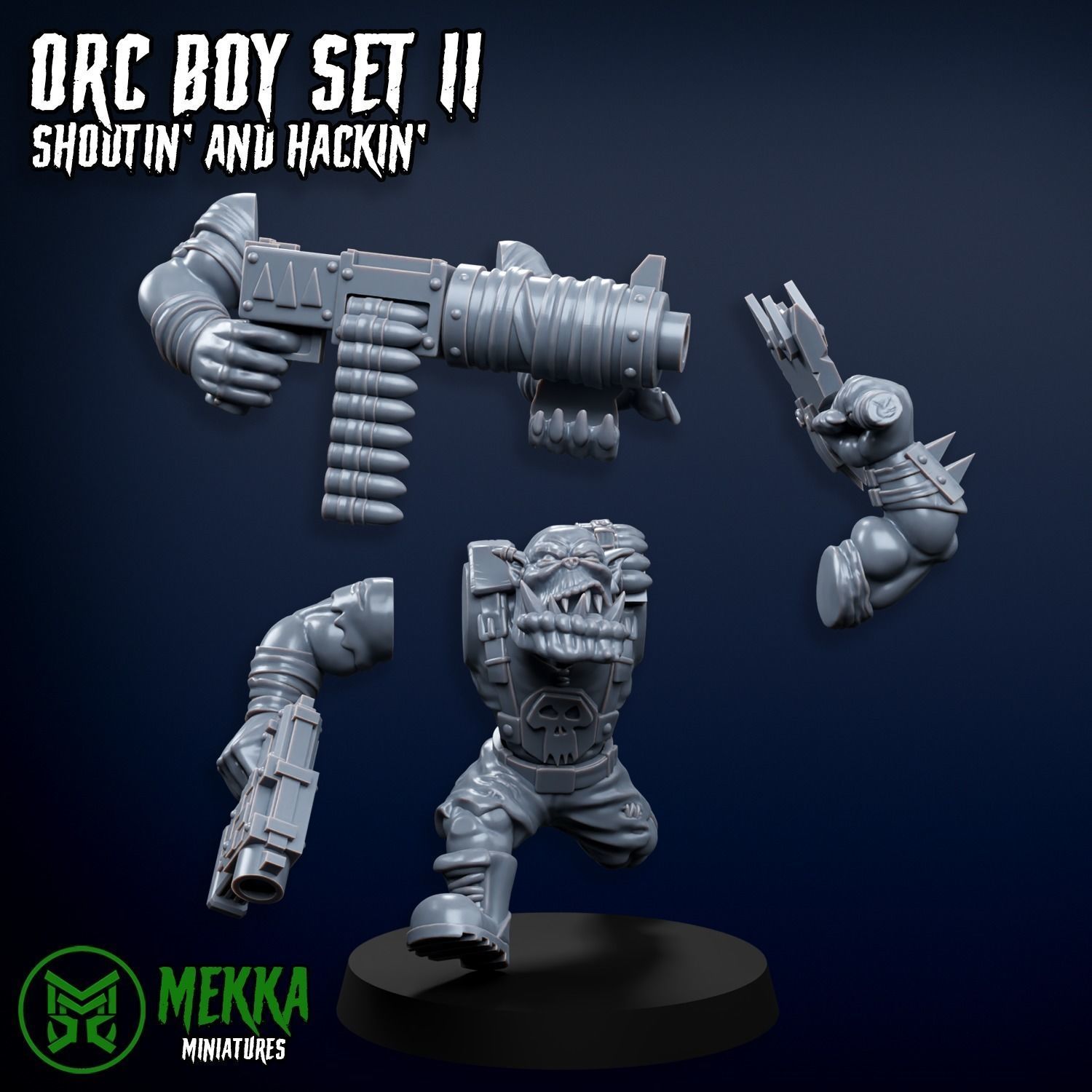 Orc Boy Set II 3D print model_3