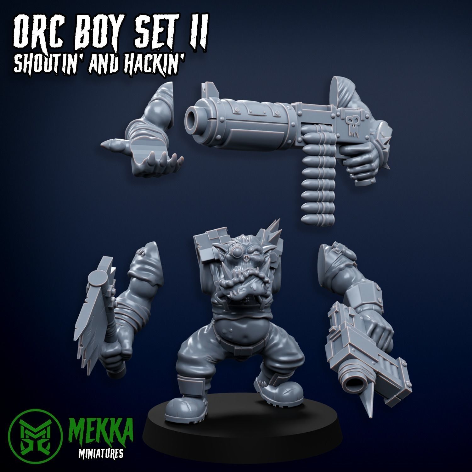 Orc Boy Set II 3D print model_4