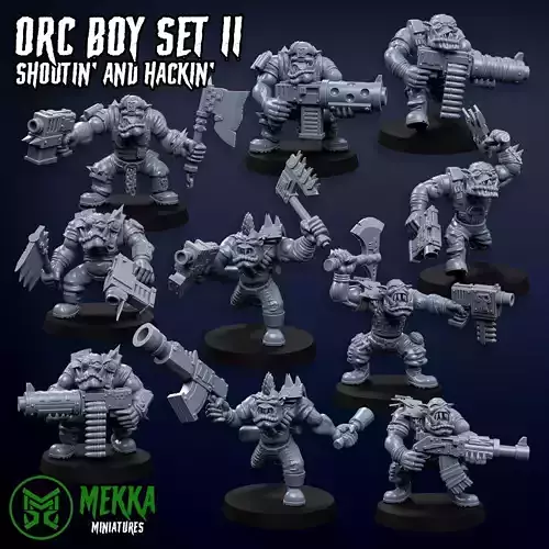 Orc Boy Set II 3D print model