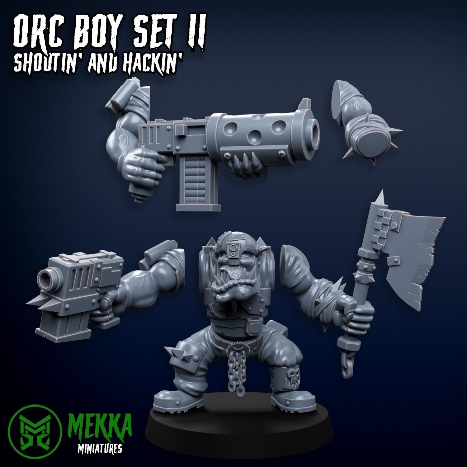 Orc Boy Set II 3D print model_2