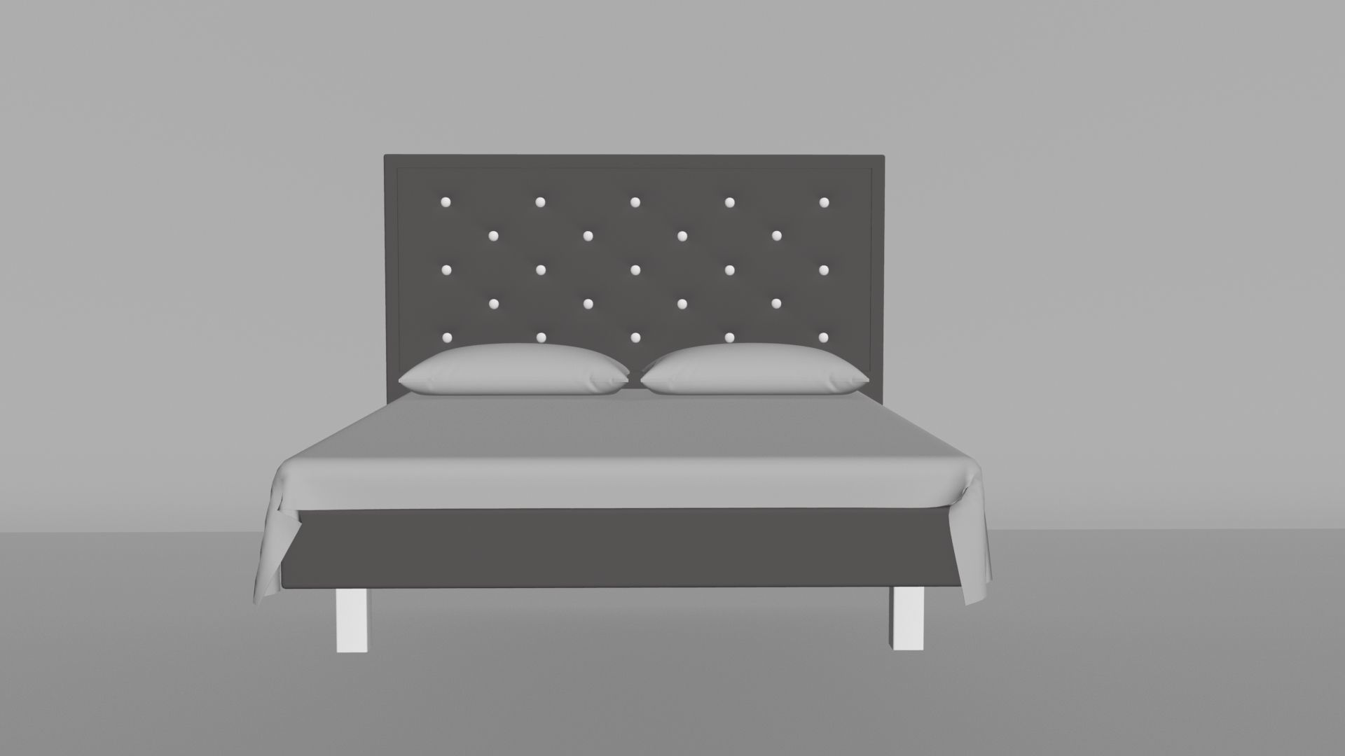 Bed for interior 3D model 3D model_5