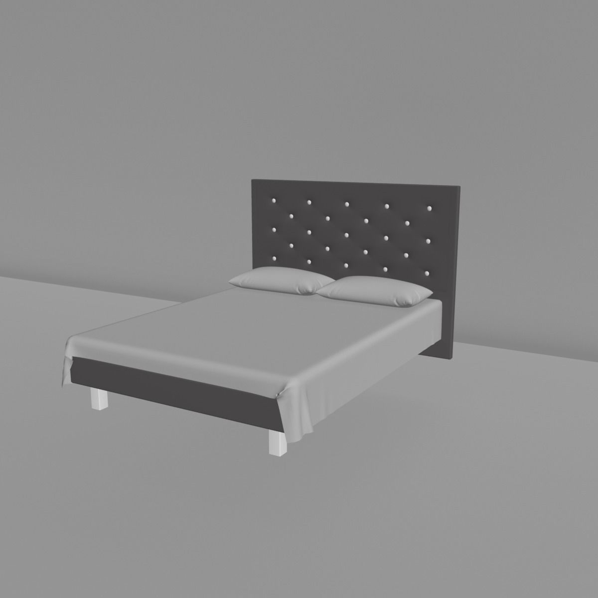 Bed for interior 3D model 3D model_1