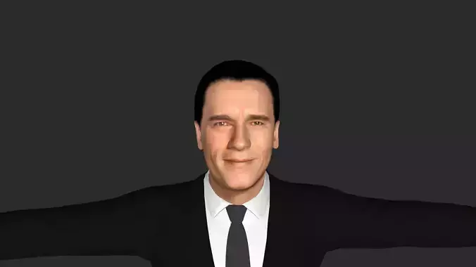 arnold schwarzenegger Hyper Realistic Full Body Rigged Character 3D model