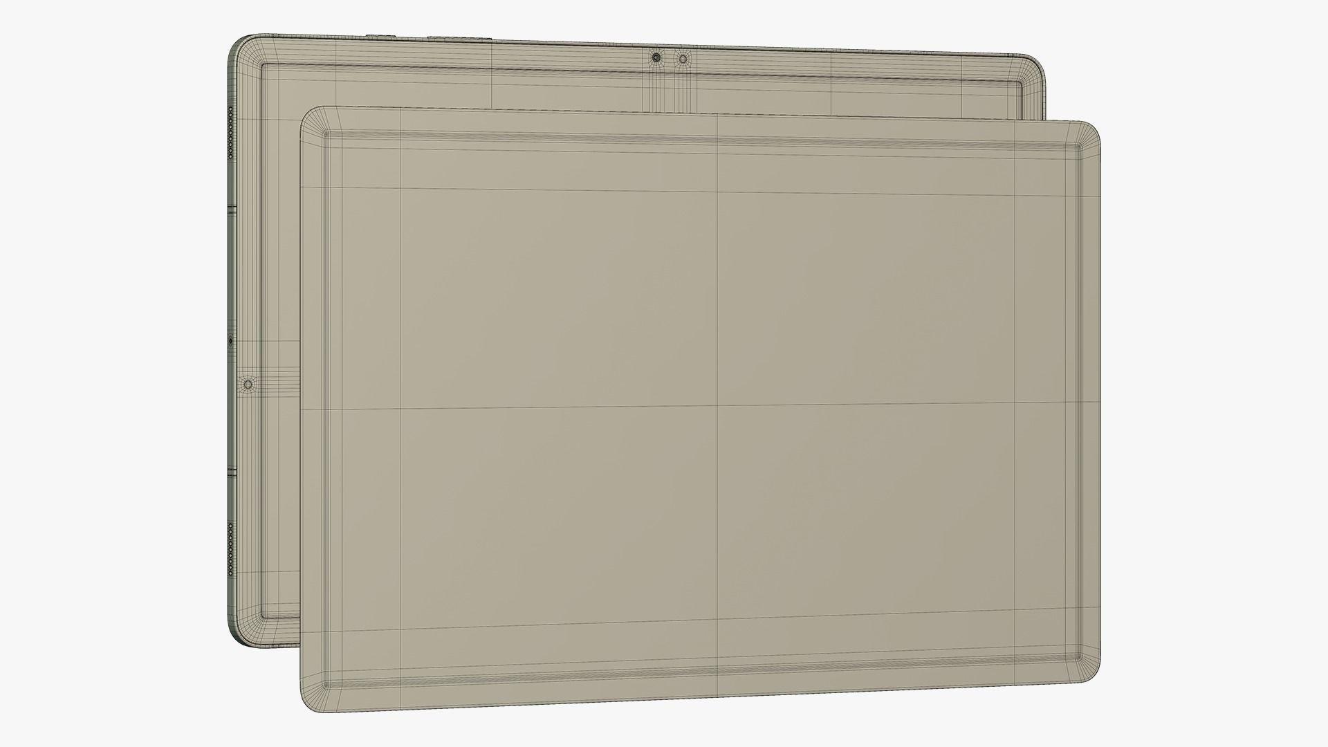 Samsung Galaxy Tab S9 Plus Beige 3D model_22