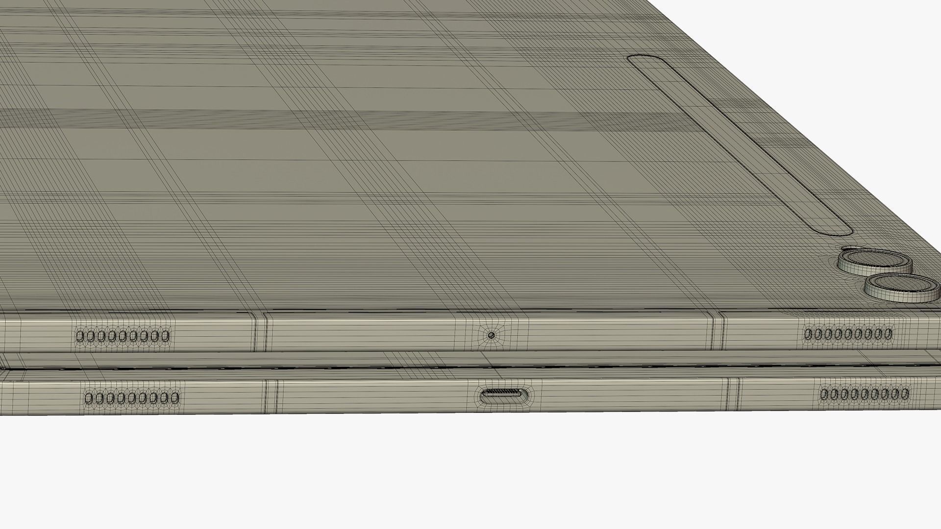 Samsung Galaxy Tab S9 Plus Beige 3D model_25