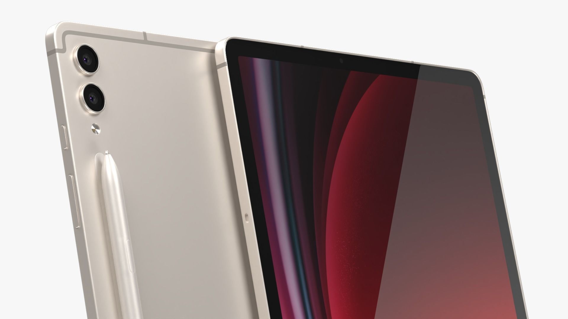 Samsung Galaxy Tab S9 Plus Beige 3D model_3