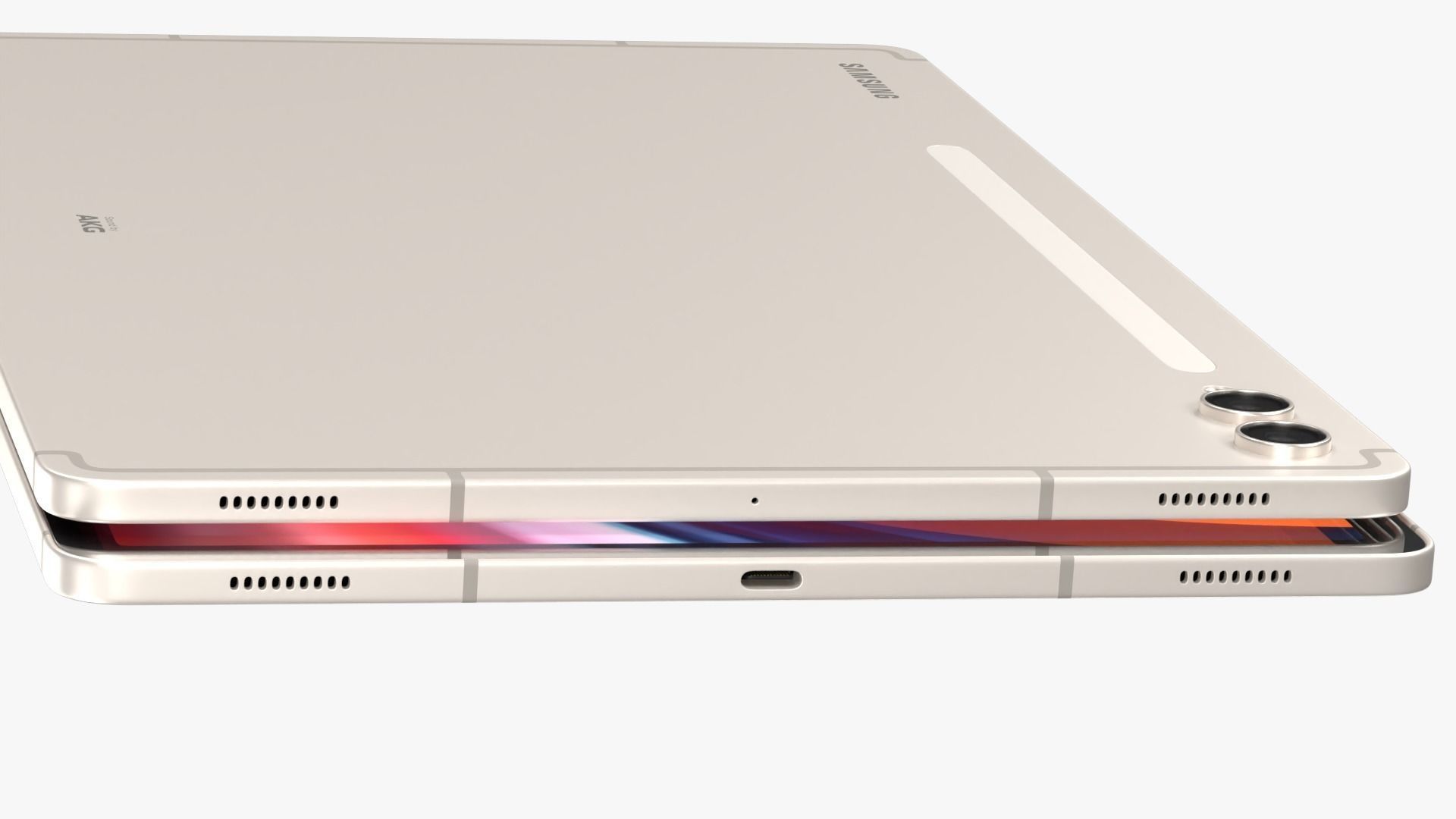 Samsung Galaxy Tab S9 Plus Beige 3D model_8
