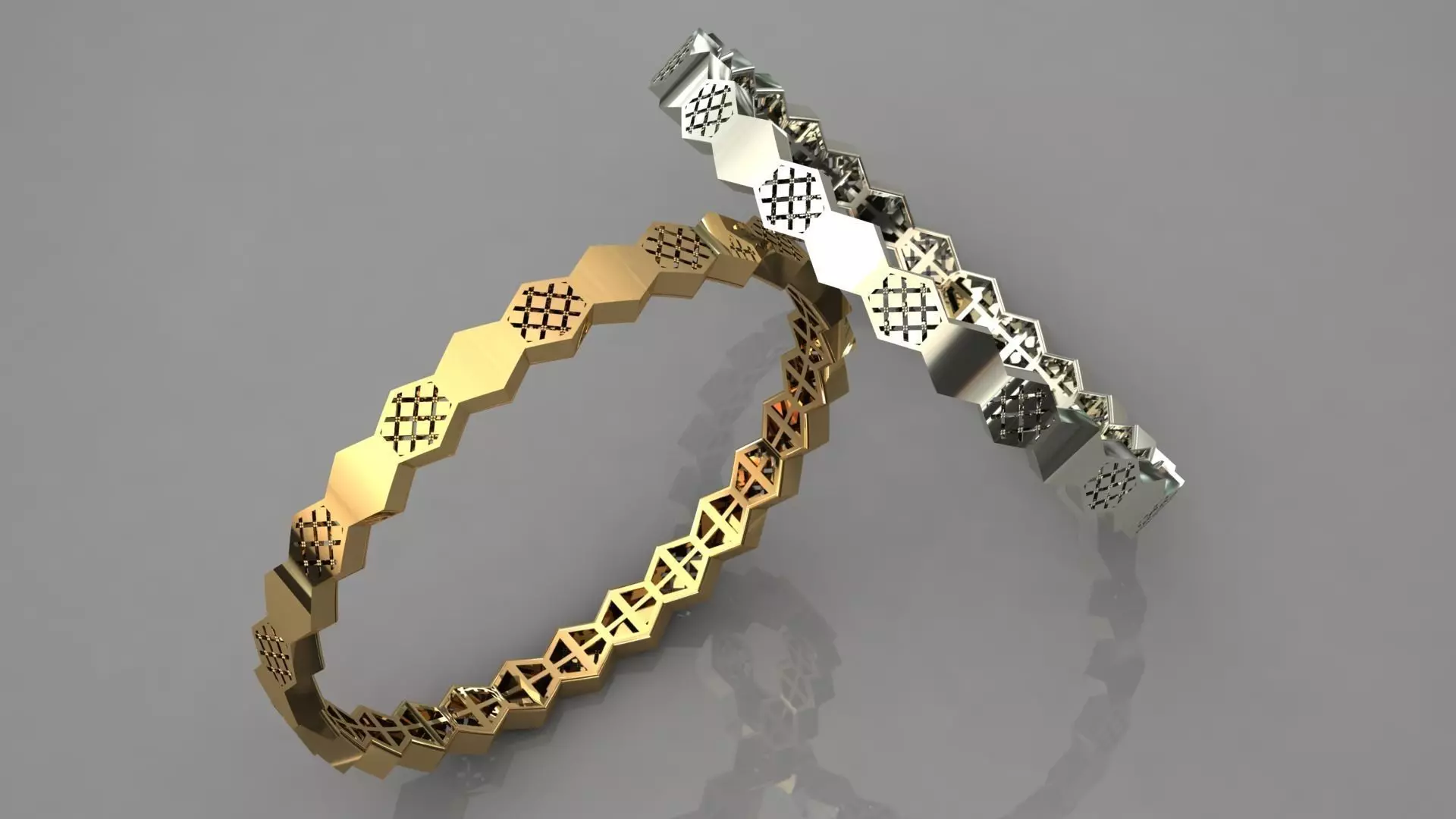 Fusion bracelet bangle 09 in 4 sizes FOR FREE Free 3D print model_0