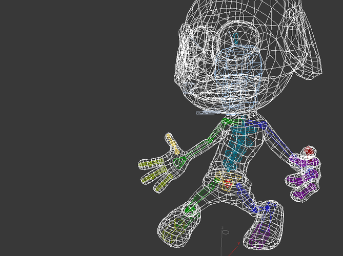 Smurf Rigged Low-poly 3D model