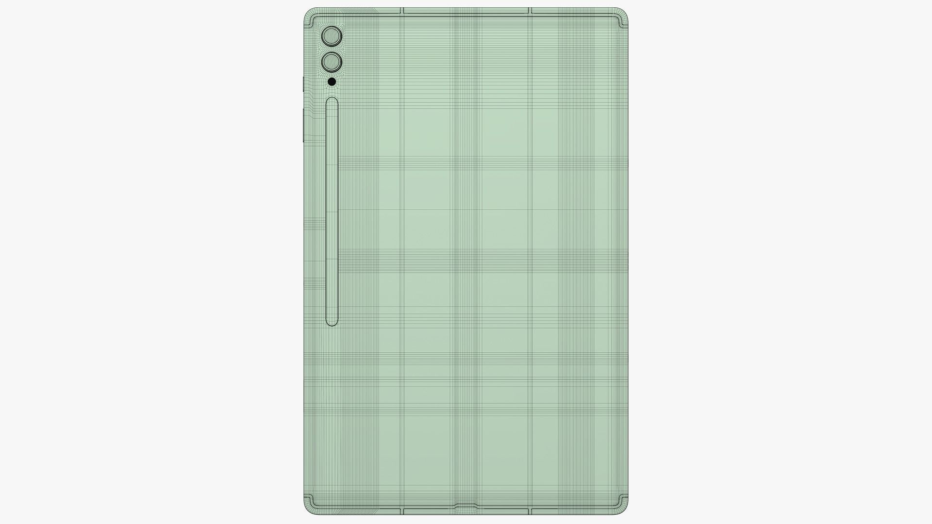 Samsung Galaxy Tab S9 Ultra Beige 3D model_28