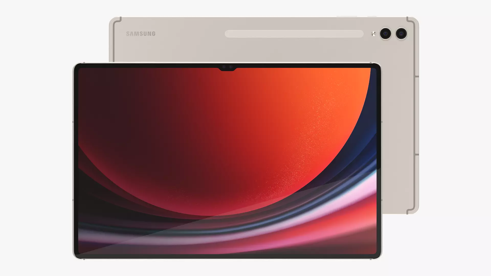 Samsung Galaxy Tab S9 Ultra Beige 3D model_0