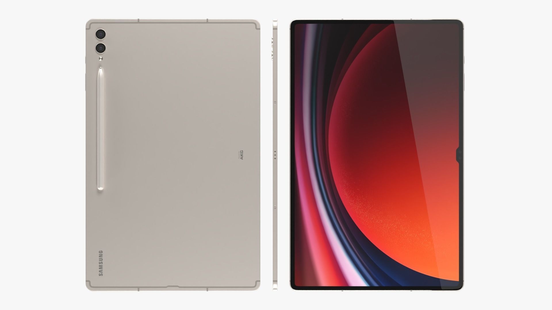 Samsung Galaxy Tab S9 Ultra Beige 3D model_2