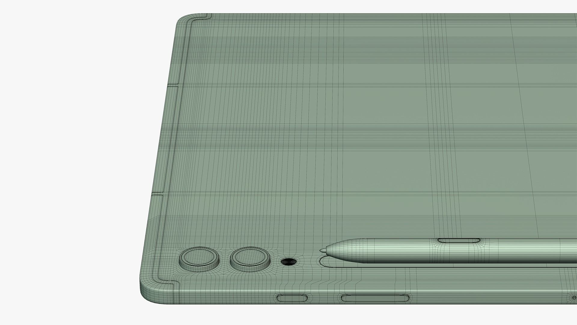 Samsung Galaxy Tab S9 Ultra Beige 3D model_23