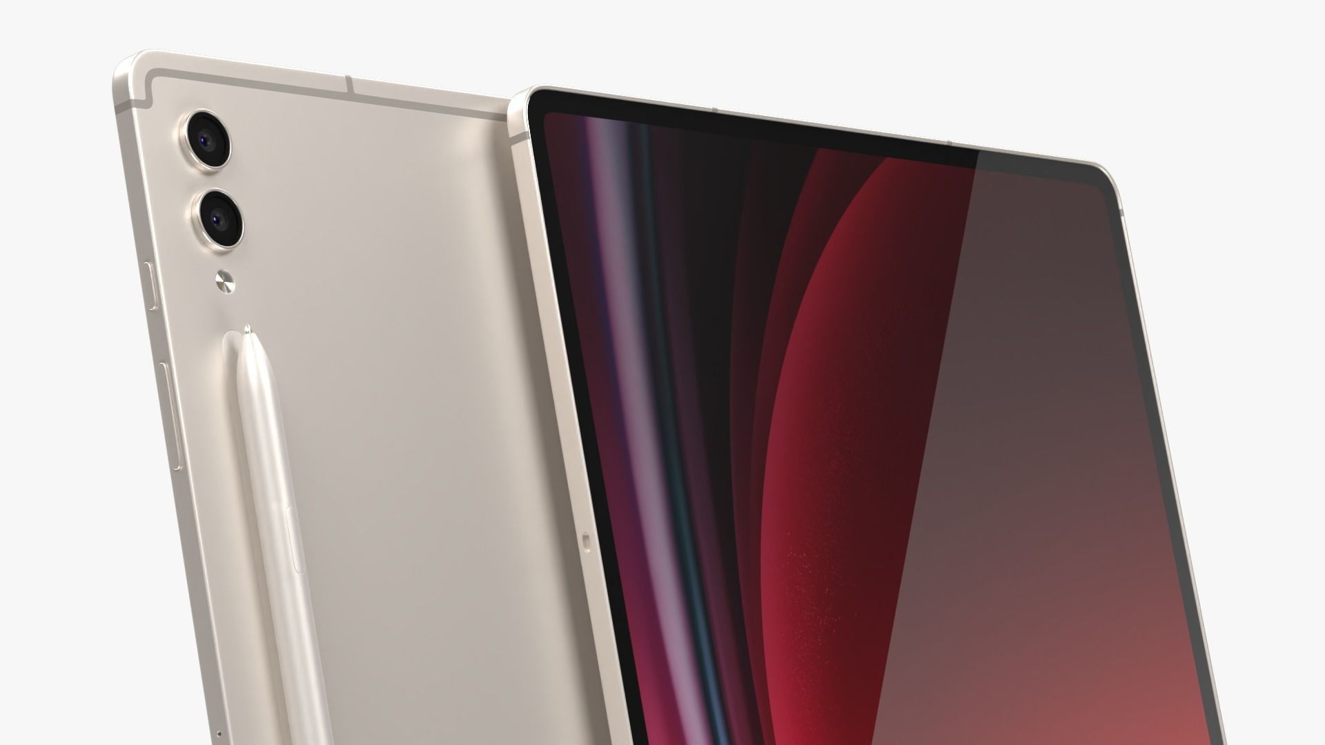 Samsung Galaxy Tab S9 Ultra Beige 3D model_3