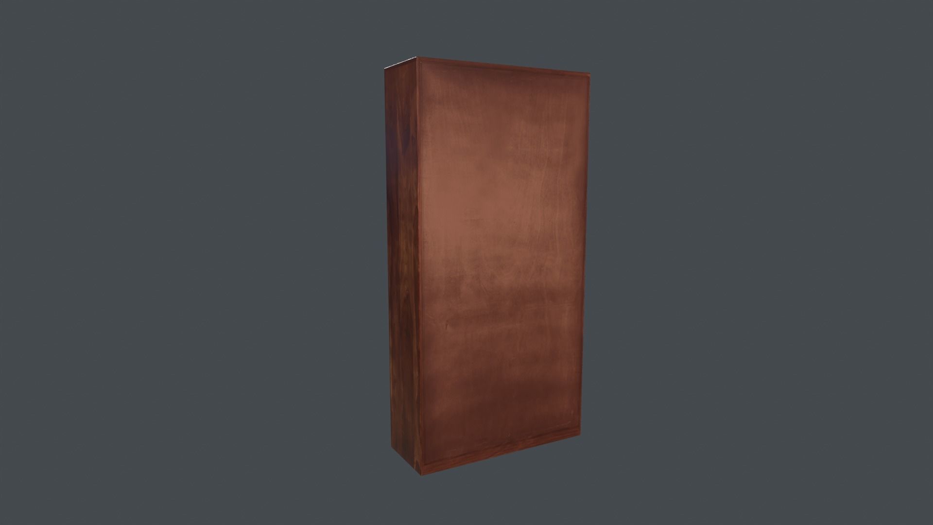 WoodCabinet Low-poly 3D model_3