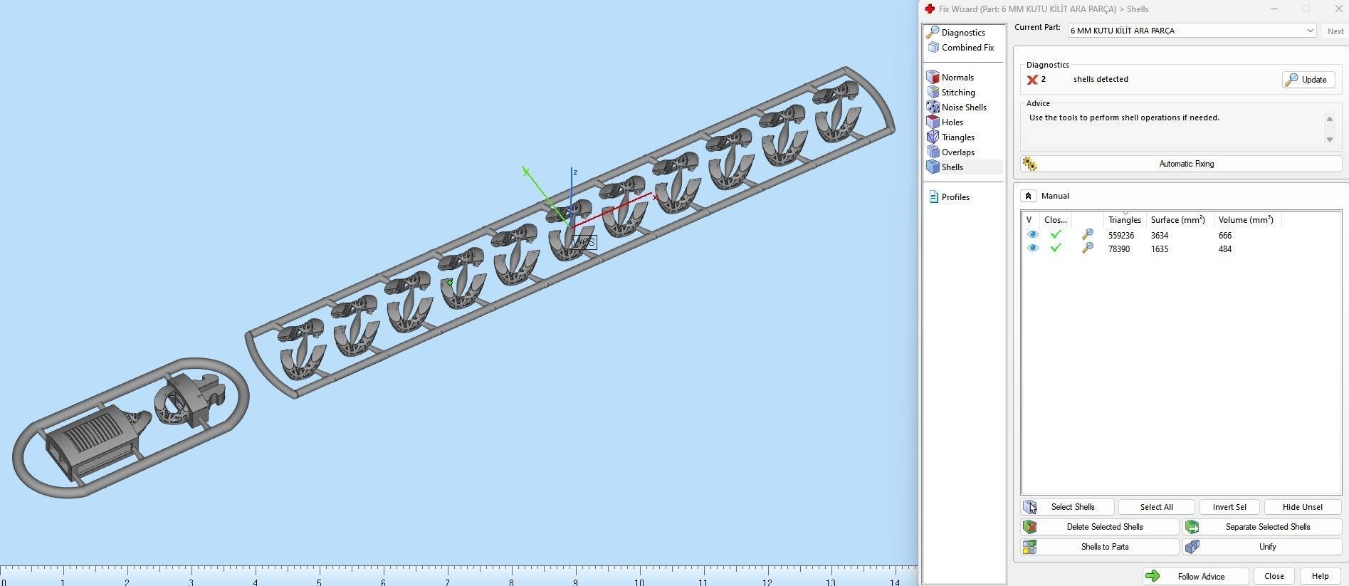 10 MM 12 CM CUBAN LINK CHAIN FOR BRACELET OR NECKLACE 3D print model_11