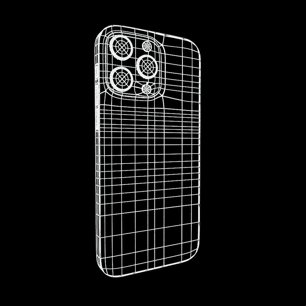 Apple iPhone 15 Pro Max Low-Poly Low-poly 3D model_11