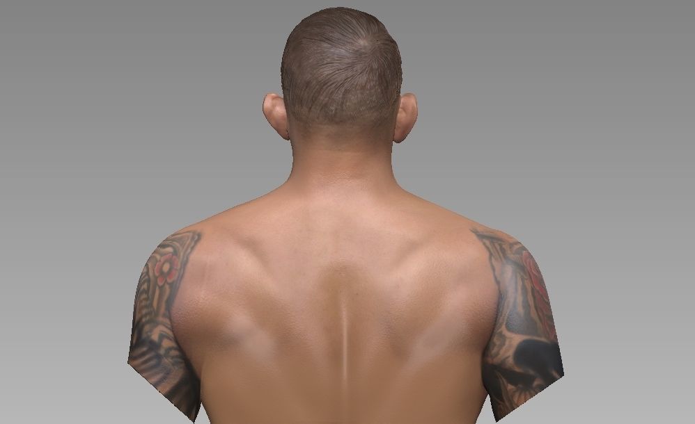 Dustin Poirier Bust  3D print model_4