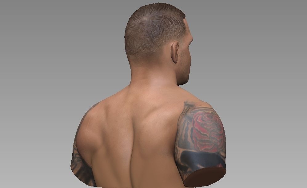 Dustin Poirier Bust  3D print model_5