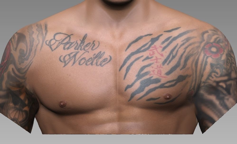 Dustin Poirier Bust  3D print model_12