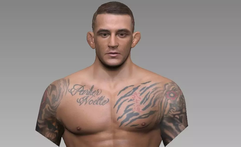 Dustin Poirier Bust  3D print model_0