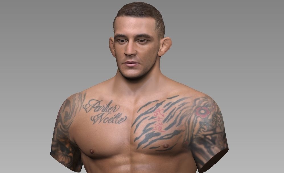 Dustin Poirier Bust  3D print model_1