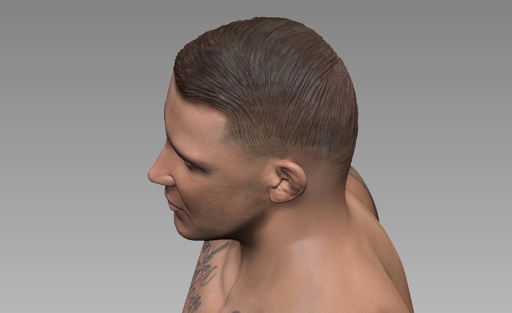 Dustin Poirier Bust  3D print model_11