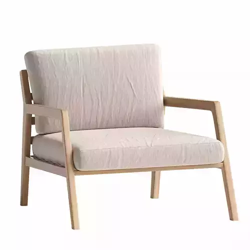 Solid wood armchair 