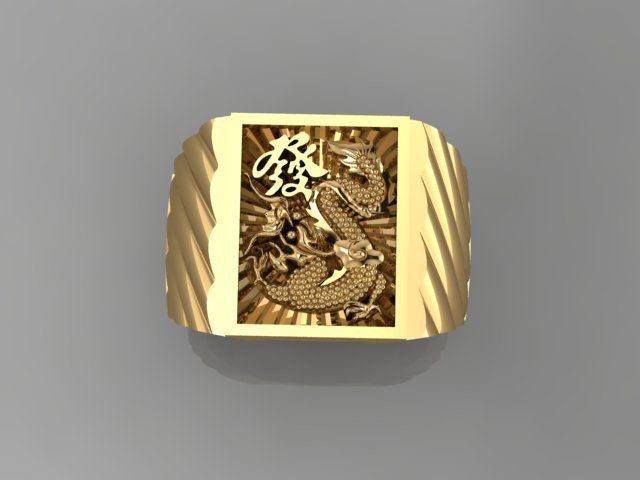 DRAGON RING 3D print model_1