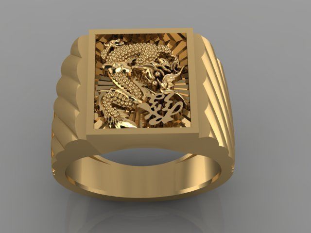 DRAGON RING 3D print model_2