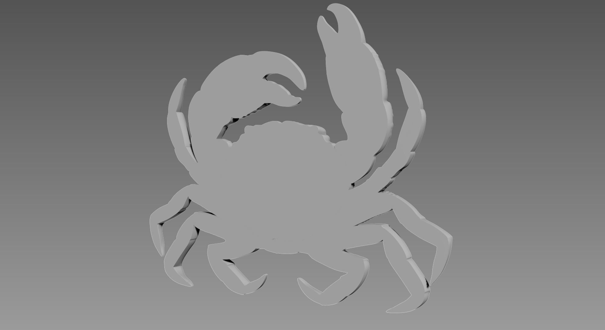 Crab Relief 3D model_5