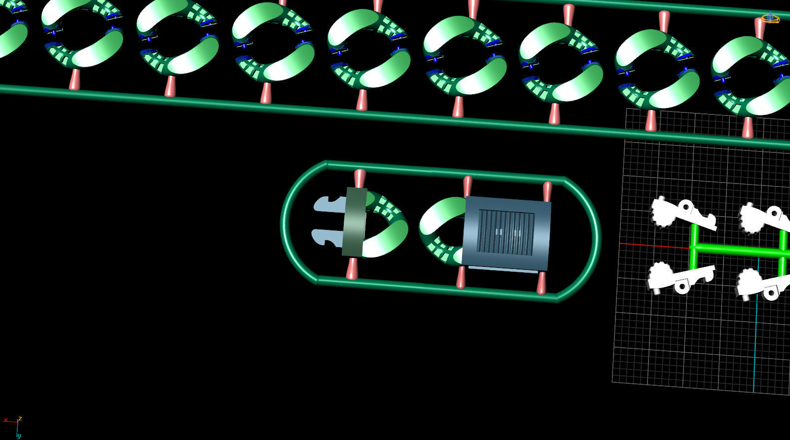 12 MM 16 CM  CUBAN LINK CHAIN PARTS FOR BRACELET OR NECKLACE 3D print model_2