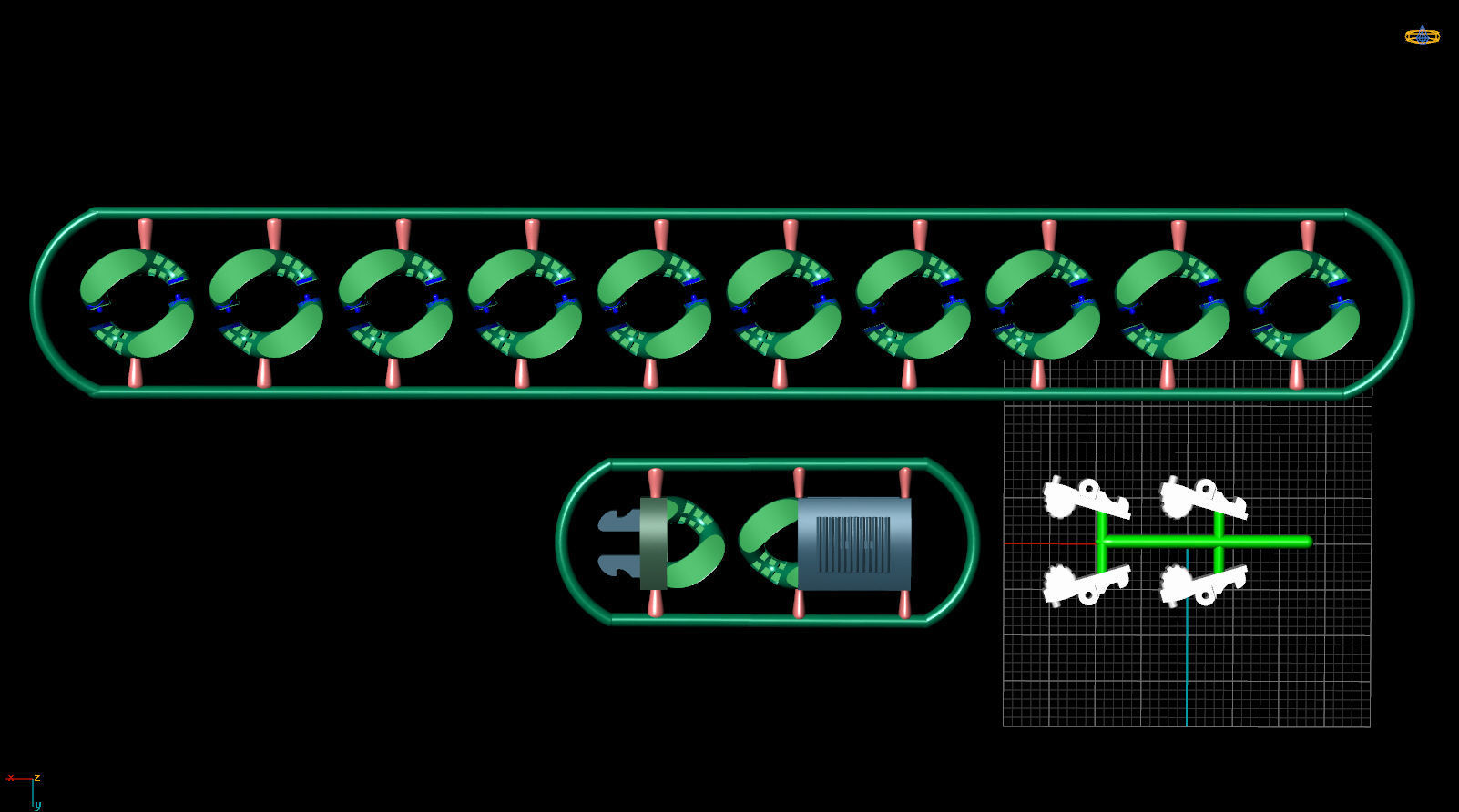 12 MM 16 CM  CUBAN LINK CHAIN PARTS FOR BRACELET OR NECKLACE 3D print model_6