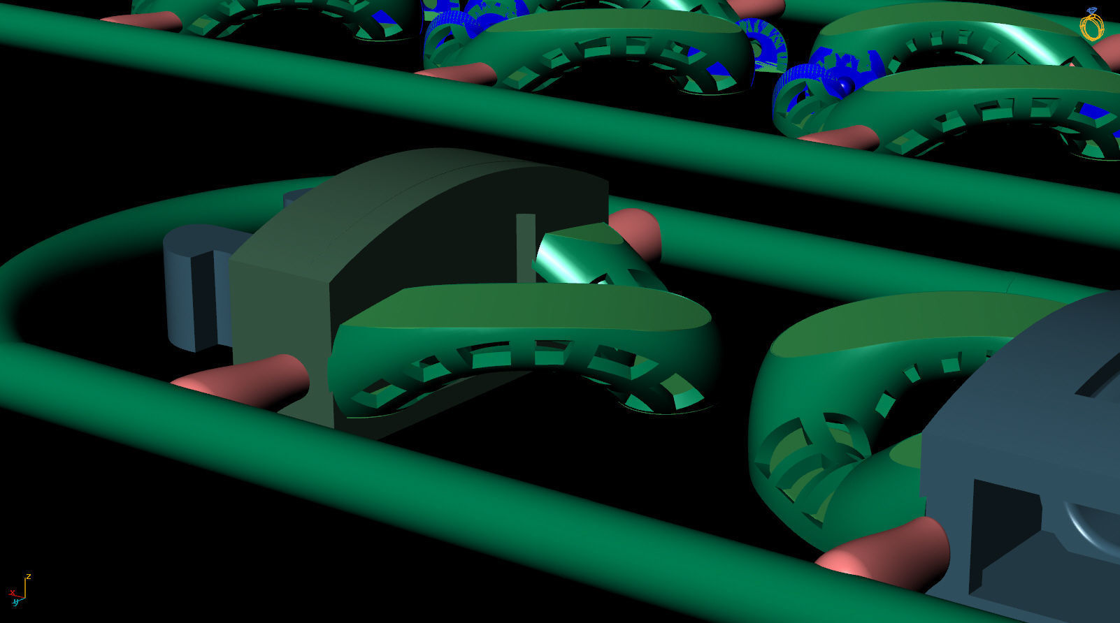 12 MM 16 CM  CUBAN LINK CHAIN PARTS FOR BRACELET OR NECKLACE 3D print model_4