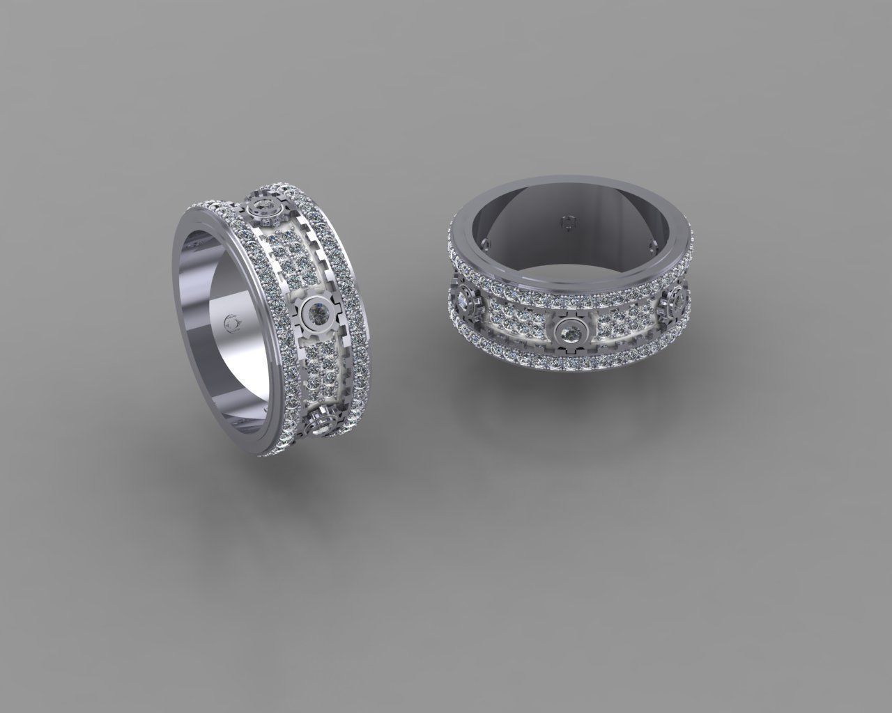 Moving Gear Ring moving model3D print model 3D print model_7