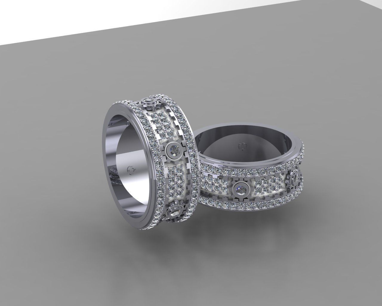 Moving Gear Ring moving model3D print model 3D print model_5